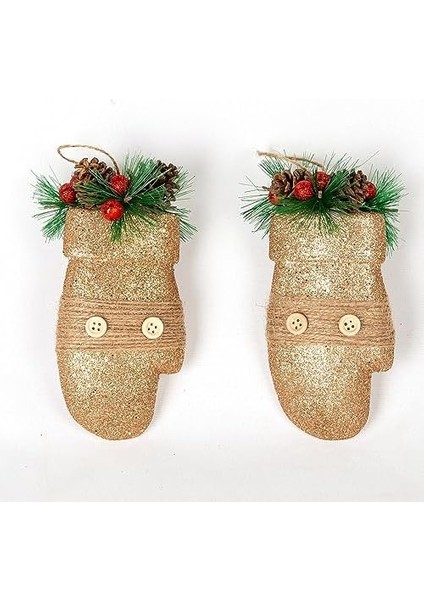 Yılbaşı Süsü Eldiven Berry&apos;li 2&apos;li Paket Dore 12X18,5 Cm. fiyatları