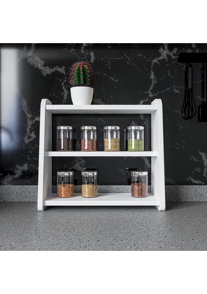 Mutfaktezgah Üstü Organizer 3 Raflı Mutfak Banyo Düzenleyici fiyatları