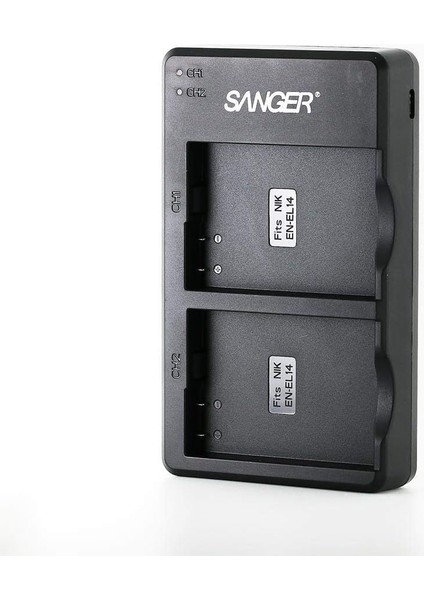 EN-EL14 Ikili USB Şarj Aleti