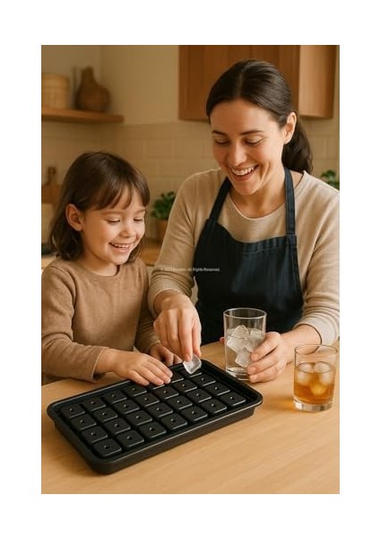 Plastik Buz Kalıbı 32 Bölmeli Kare Küp Şeklinde Buzluk Kalıbı Su Doldurma Kapaklı Sızdırmaz Tasarım Gıda Uyumlu Malzeme modelleri