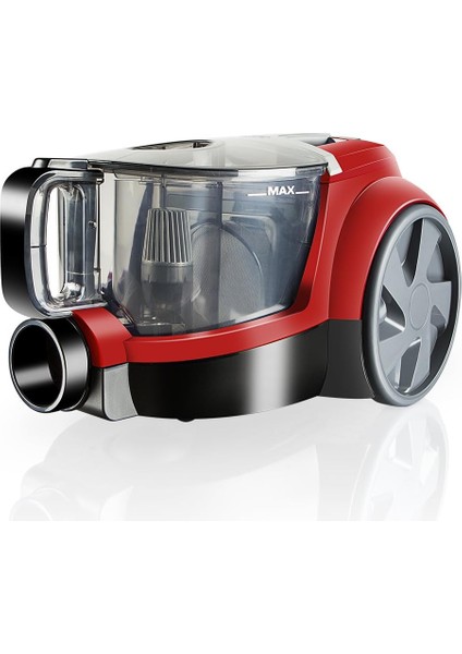 Pika Kırmızı Toz Hazneli Elektrikli Süpürge, 250 W, 2.5 L Hazne, 13 Filtre, Kırmızı