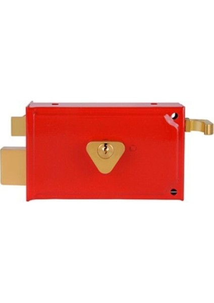 Trajlı Kilit Kare 14CM Kırmızı