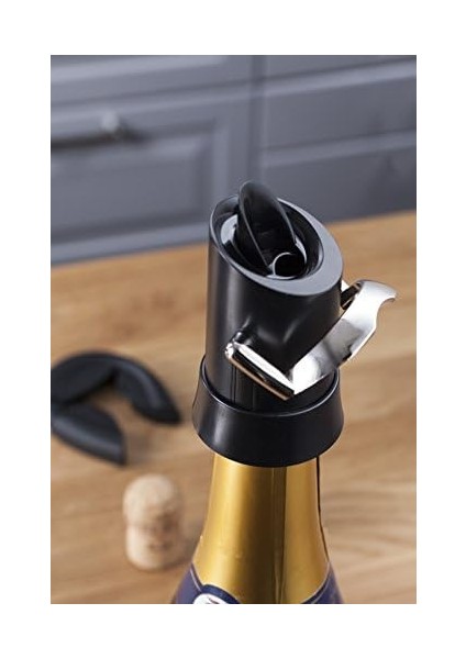 Vin Şampanya Kilit Ağızlı ve Damla Korumalı - Siyah Kutulu fiyatları