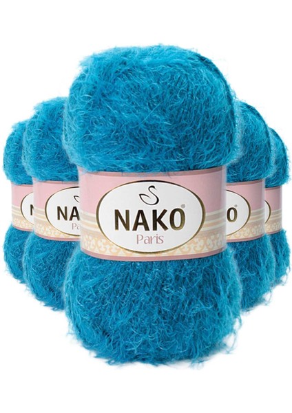 5 Adet Paris El Örgü Ipi Yünü Koyu Petrol 10328