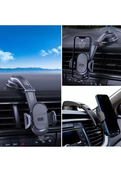 Güçlü Vantuzlu Araç Içi Konsol Üstü Telefon Tutucu Aparat (4172)