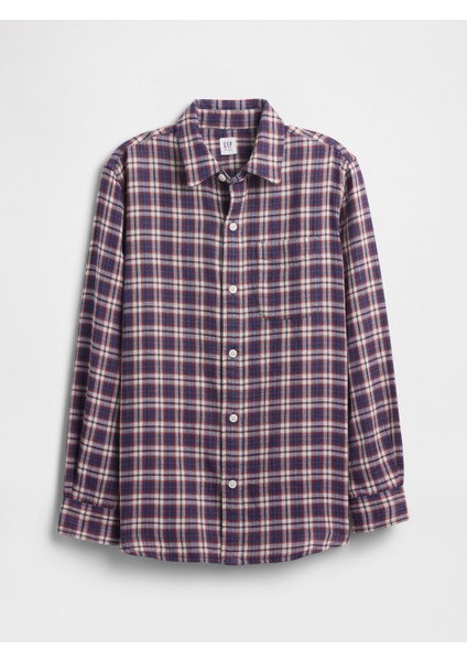 Erkek Çocuk Açık Kırmızı Kareli Gömlek