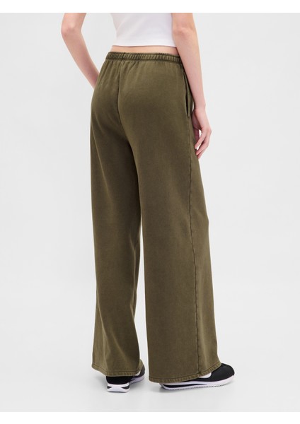 Kadın Yeşil Vintagesoft Baggy Wide-Leg Eşofman Altı fırsatları