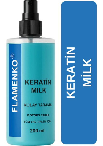 Flamenko Keratin Saç Açıcı Saç Bakımı 200 ml Kırılma Karşıtı Parlaklık Argan Yağı Özlü Saç Botox