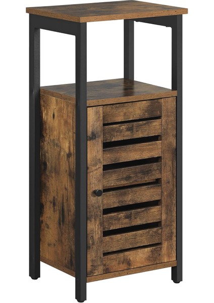 Yan Dolap, Komodin, Sağlam, 2 Açık Raflı Komodin, Endüstriyel Tasarım Komodin, Oturma Odası, Yatak Odası, Koridor,, LSC34BX