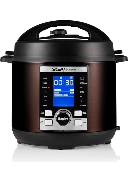 AR2055 Chefim Çok Amaçlı Basınçlı Pişirici - Siyah
