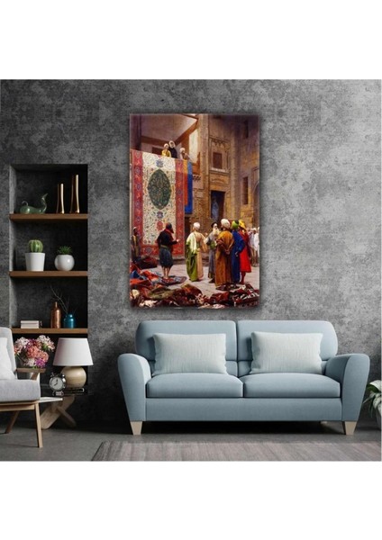 Kanvas Tablo Osmanlı Halı Tüccarı Jean Leon Gerome Kanvas Tablo ART00109 70 x 100