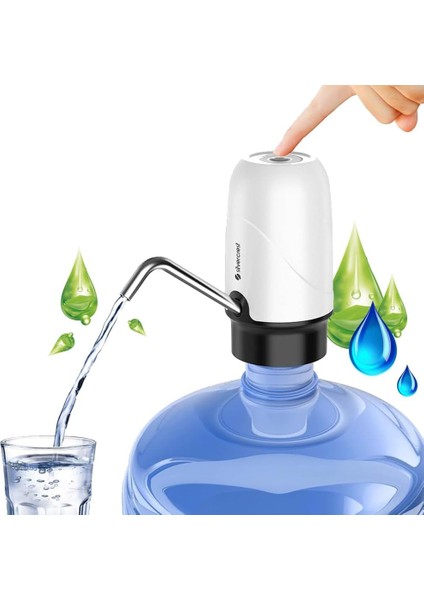 Crest Şarjlı Otomatik Damacana Su Pompası Dokunmatik,pratik Kullanım