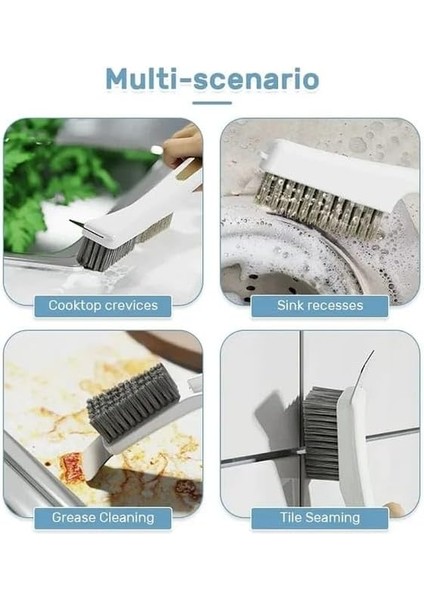 3&apos;ü 1 Arada Detaylı Temizlik Fırçası, Yağ Kazıma ve Detaylı Fırçalama Için Çok Fonksiyonlu Fırça, Mutfak, ve Otomobil Temizliği Için Uygun modelleri