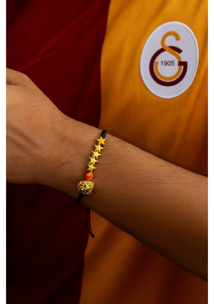 Galatasaray 5. Yıldız Aslanlı Taraftar Bilekliği – Ayarlanabilir (Hematit&malakit Doğal Taş) indirimleri