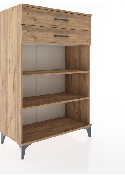 Hyperion Dolap 2 Raflı 2 Çekmeceli 88X44X134 Çam-Çam fiyatları
