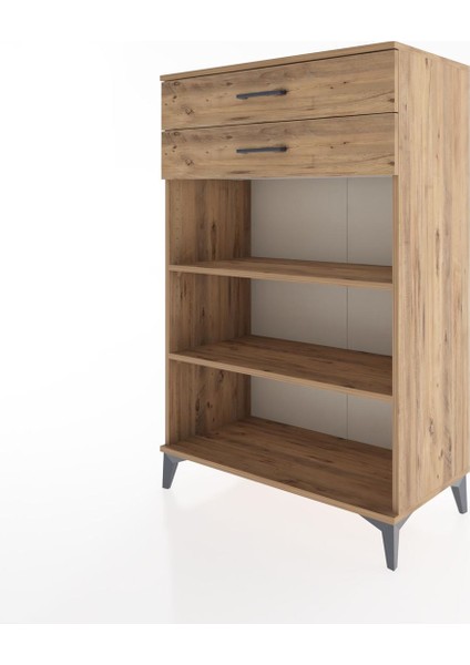 Hyperion Dolap 2 Raflı 2 Çekmeceli 88X44X134 Çam-Çam modelleri