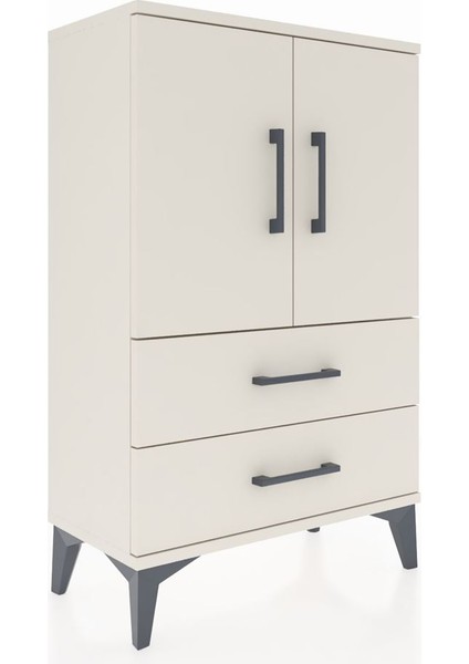 Arges Komodin 2 Raflı 2 Çekmeceli 2 Kapaklı 60X30X96 Aytaşı-Aytaşı fiyatları