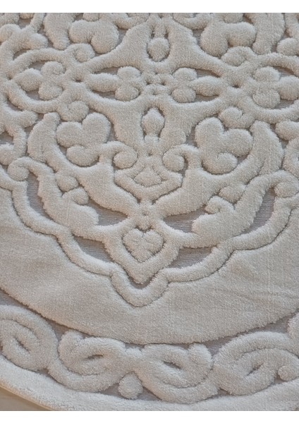 100X100 cm Beyaz Pamuk Dokuma Su Emici Banyo Paspası