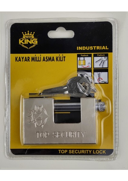 King Kayar Milli Asma Kilit 80 mm