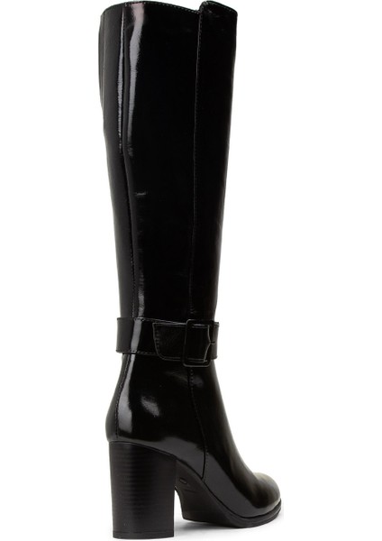 Kadın Hakiki Rugan Siyah Çizme - A2137ZSYHC01 fiyatları