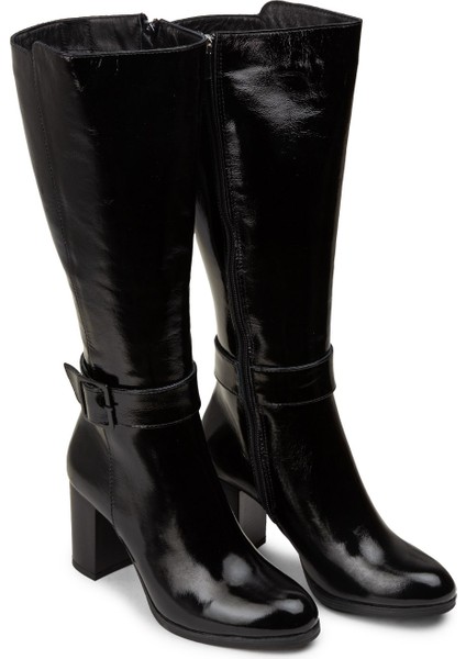 Kadın Hakiki Rugan Siyah Çizme - A2137ZSYHC01 modelleri