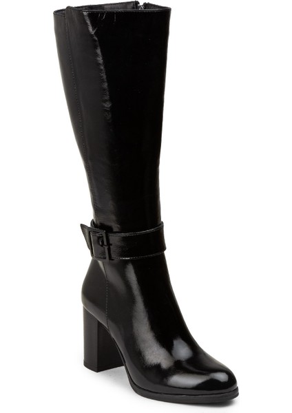 Kadın Hakiki Rugan Siyah Çizme - A2137ZSYHC01 indirimleri