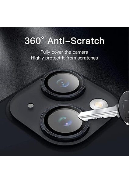 14 / 14 Kamera Camı Lens Halka Set - Siyah fiyatları