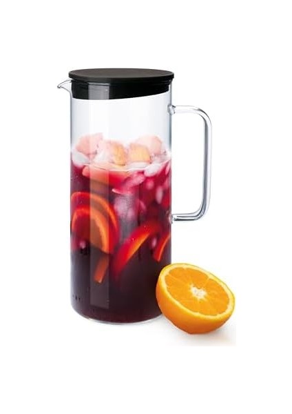 1,25 L Cam Sürahi – Borosilikat – Kapaklı – Buzdolabı Uyumu – Dayanıklı – Üretimi fiyatları