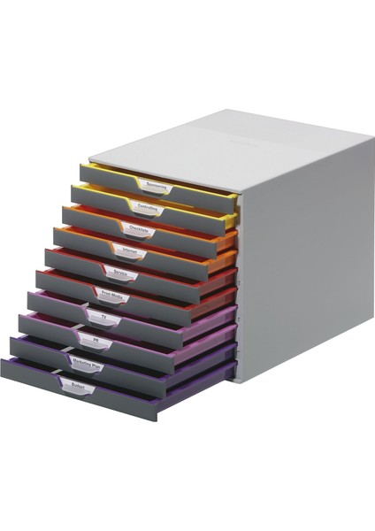 Çekmeceli Kutu Varicolor Renkli Gider 10 Fächer