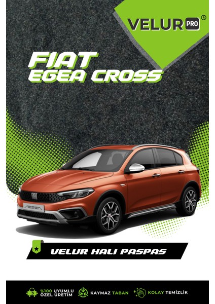 Fiat Egea Cross 2022 Araca Özel Halı Oto Paspas Halı Paspas Velur Paspas fırsatları