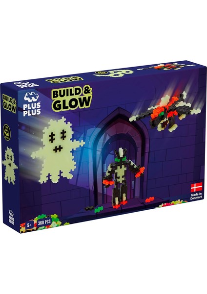 9603808 Mini Dahiyane Yapı Oyuncağı, Yapı ve Parıltı, Gece Parlayan Yapı Taşı Seti, 360 Parça