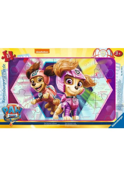 15 Parçalı Büyük Çerçeveli Puzzle Paw Patrol