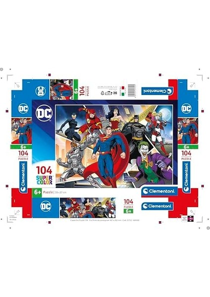 - 104 Parça Puzzle - Dc Comics League - 2 - 25722 modelleri