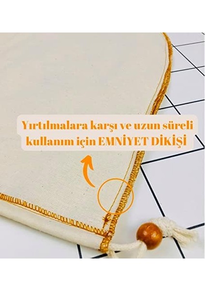 Yoga AND%100 Ağartılmamış Ham Pamuk Bitkisel Süt Süzme Kesesi Sütü, Fındık Sütü, Yeşil Sebze Suyu Süzme - Organik Pamuk Kese (30 x 35 Cm) fiyatları