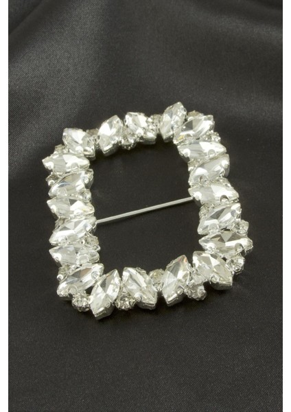 Dikdörtgen Taşlı Kemer Tokası 1 Adet