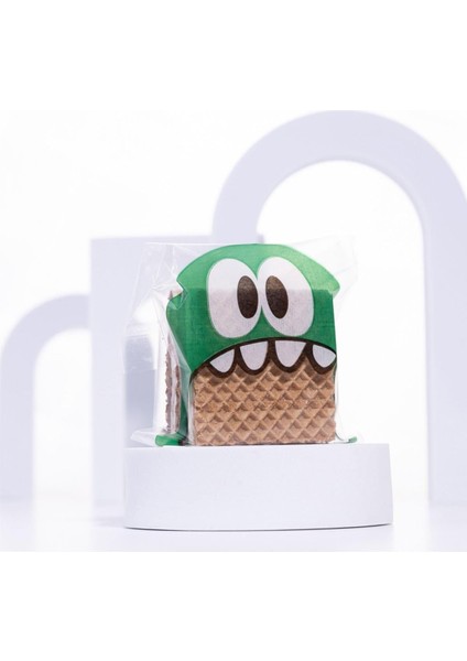 Yeşil Canavar Desenli Cake Pops ve Kurabiye Poşeti, 10X15 cm 250 Adet