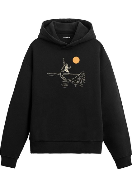 Güneşin Altında Sörf Tasarım Hoodie