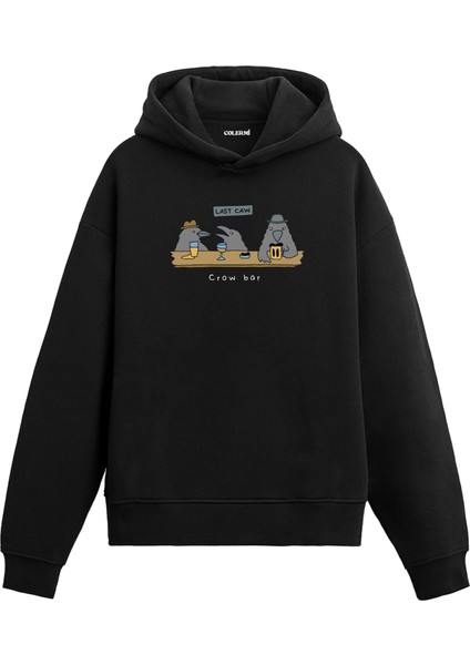 Crow Bar Karga Tasarım Hoodie