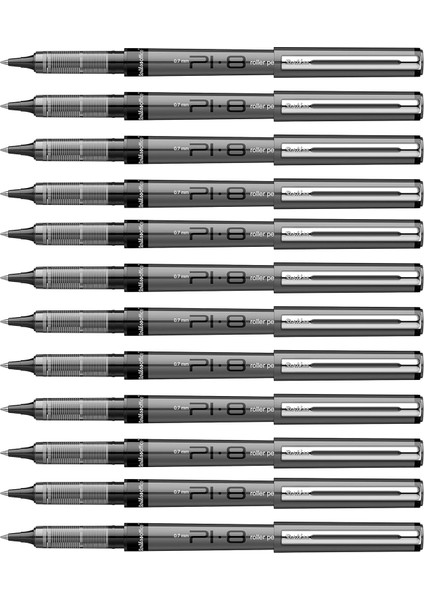 Pi8 Roller 0.7 mm Siyah 12&apos;li Amb