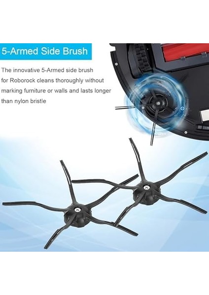 Siyah S7 S7 Max S7 Ultra T7 T7S(ROBOROCK ile Uyumlu) Süpürge Yedek Parça Seti,s7 S7 Max S7 Ultra T7 T7S Uyumlu Yenileme Aksesuar Seti 5 Parça fiyatları