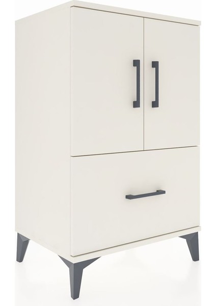 Hyperion Komodin 2 Raflı Tek Çekmeceli 2 Kapaklı 60X44X96 Aytaşı-Aytaşı fiyatları