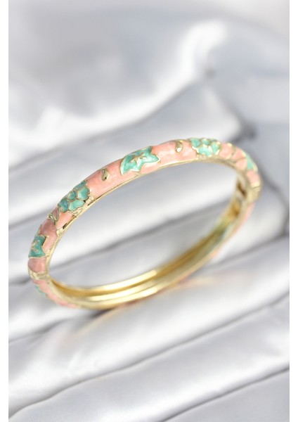 Yeşil Renk Detaylı Mineli Kelepçe - EBJ251010W38144