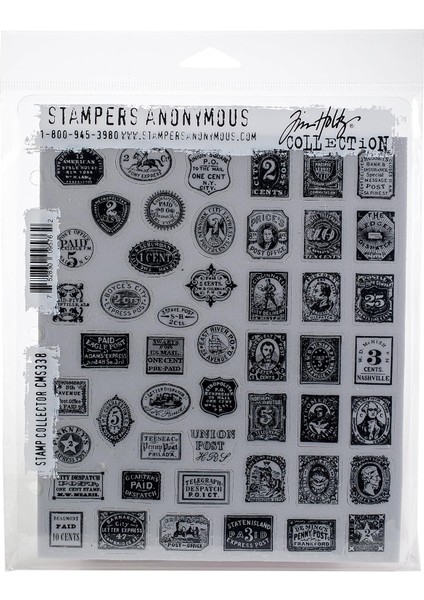 Anonymous Tim Holtz Cling 7"x8.5", Damga Toplayıcı