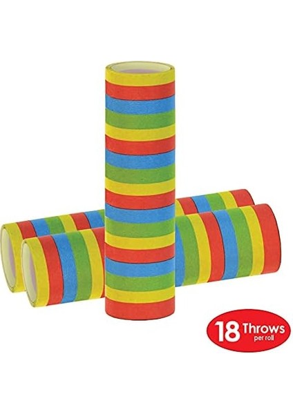 88005-50 Fr Serpantin Rulosu (50&apos;li Paket), Çok Renkli modelleri