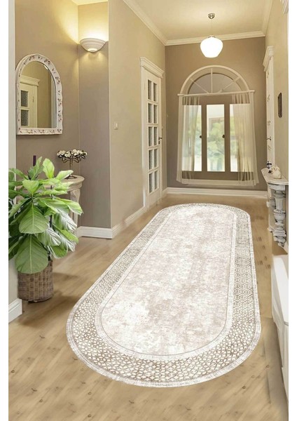 Yıkanabilir, Kaymaz Tabanlı, Dekoratif Halı, Salon ve Mutfak Için Ideal Yolluk