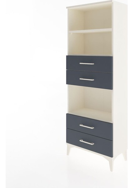 Arges Dolap 3 Raflı 4 Çekmeceli 60X30X163 Aytaşı-Antrasit modelleri