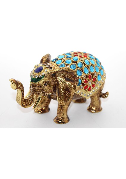 Swarovski Taşlı Tekli Fil Figürü Model 4