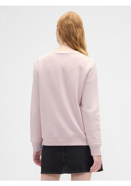 Kadın Pembe Relaxed Gap Logo Sweatshirt indirimleri