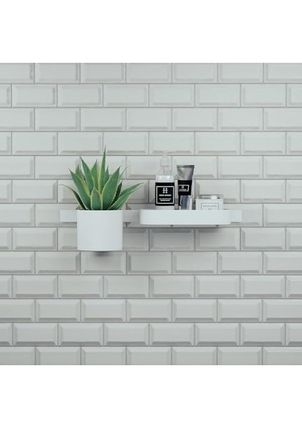 Wallstoris Saklama Sepeti, Duş Rafı, Delme Gerektirmeyen Duş Sepeti, Aksesuarı, Aksesuarları, Mat Beyaz modelleri