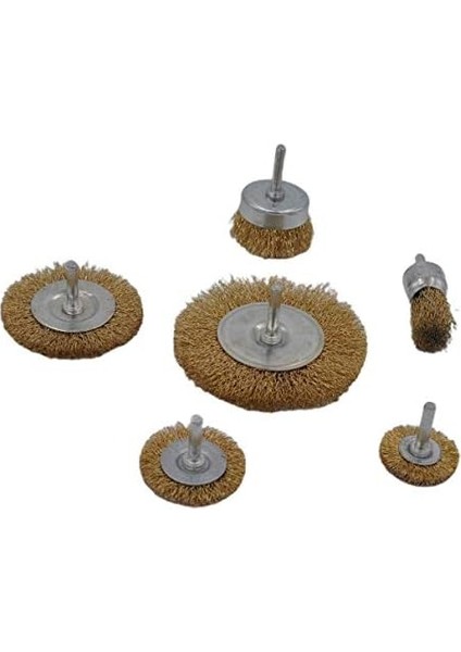 6&apos;lı Tel Fırça Seti Pas Yağ Kir Yapışkan Çözücü fiyatları